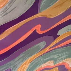 TAHARI Pastel marble halter midi dress